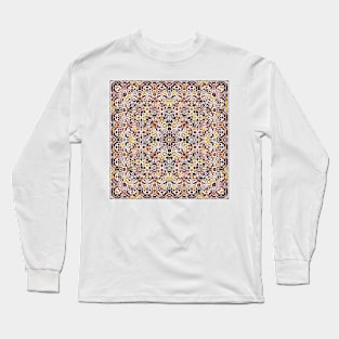 Arabic ornate square pattern Long Sleeve T-Shirt